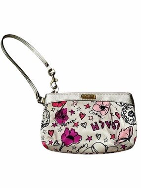 Coach Poppy Kyra Limited Edition Floral Daisy Wristlet